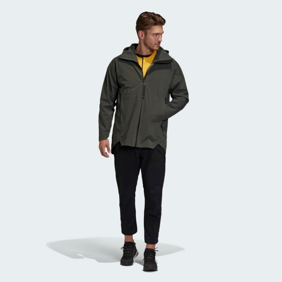 NWT Adidas Mens MYSHELTER 3IN1 Rain Parka - Picture 2 of 16